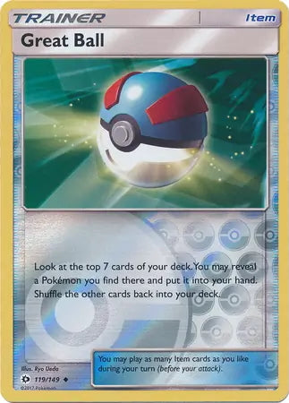Sun & Moon Great Ball #119/149 reverse holo